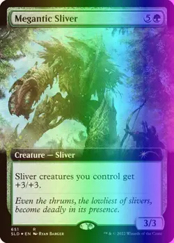 MTG Megantic Sliver (651/3004) Secret Lair Drop Series NM FOIL - Image 1
