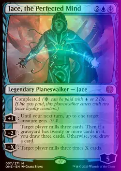 MTG Jace, the Perfected Mind (57/530) Phyrexia All Will Be One NM FOIL - Image 1