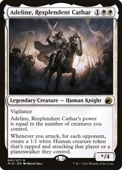 MTG Adeline, Resplendent Cathar (1/553) Innistrad Midnight Hunt NM - Image 1
