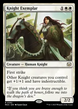 MTG Knight Exemplar (192/542) March of the Machine Commander NM - Image 1