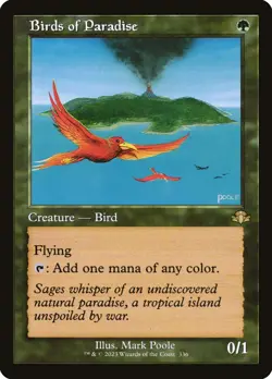 MTG Magic the Gathering Birds of Paradise (336/520) Dominaria Remastered NM - Image 1