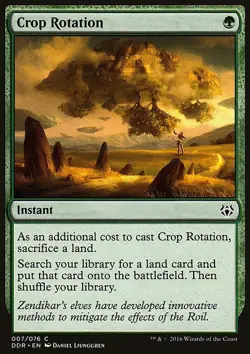 MTG Magic the Gathering Crop Rotation (7/76) DD Nissa vs. Ob Nixilis LP - Image 1