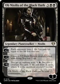 MTG Ob Nixilis of the Black Oath (176/1173) Commander Masters LP - Image 1