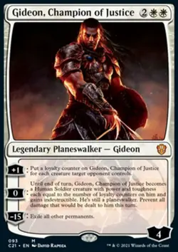 MTG Magic the Gathering Gideon, Champion of Justice (93/465) Commander 2021 NM - Image 1