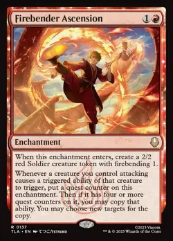Firebender Ascension - MTG TLA Avatar: The Last Airbender - NM/MINT - Image 1
