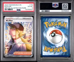 Pokemon TCG N's Plan 170/086 Black Bolt Special Illustration Rare PSA 6 EX-MT - Image 3