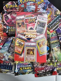 MYSTERY POKEMON: A GRADED CHARIZARD PSA/CGC/BGS DISCONTINUED BOXES! - Image 2