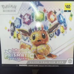 Pokemon TCG Scarlet Violet Prismatic Evolutions Elite Trainer Box ETB New Sealed - Image 1