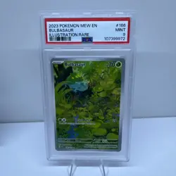 2023 Pokemon Bulbasaur Illustration Rare #166 PSA 9 Mew-151 Scarlet & Violet - Image 1