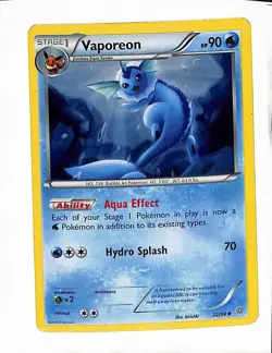 2015 Vaporeon 22/98 XY Ancient Origins Promo Cosmos Foil Holo Tin Pokemon - Image 1