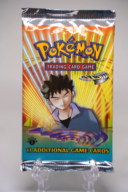 Pokemon TCG Gym Heroes 1st Edition Booster Pack Brock Art WOTC 1999 SEALED - Image 1