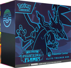 Pokemon TCG Mega Evolution Phantasmal Flames Pokemon Center Exclusive ETB - Image 1