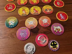 Lot of 24 1998-1999 POKEMON POGS - Pikachu, Charizard, Blastoise, Mewtwo & More! - Image 3