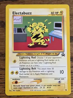 Pokemon Wotc Black Star Promo # 46/53 Electabuzz,,check pictures,,pretty - Image 1