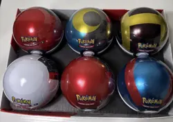 Pokemon PokeBall Tin 12 Sealed - 3 TCG Booster Packs Per Tin - Image 1