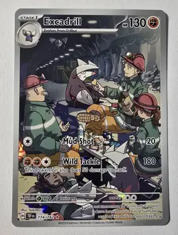 Pokemon TCG Excadrill Temporal Forces 174/162 Illustration Rare IR Full Art Holo - Image 1