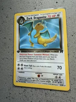 Pokemon Dark Dragonite 1st Edition Non-Holo WOTC 2000 Team Rocket 22/82 - Image 1