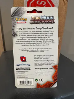 Pokemon Sun & Moon Burning Shadows Checklane Blister Pack (Jangmo-o) Sealed - Image 2