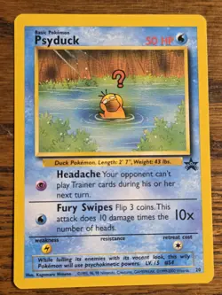 Pokemon Wotc Black Star Promo # 20 Psyduck,,not played - Image 1