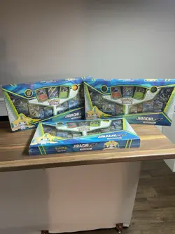 3 X Pokemon Jirachi GX Collection Box LOT TCG 30 Packs SEALED Evolutions & S&M - Image 2