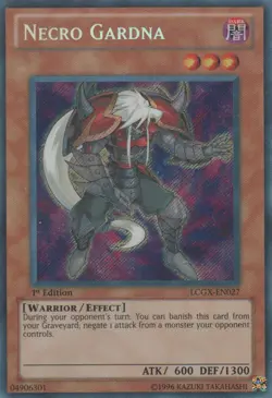 Lightly Played Necro Gardna - LCGX-EN027 - Secret Rare - 1st Edition - YuGiOh - Image 1