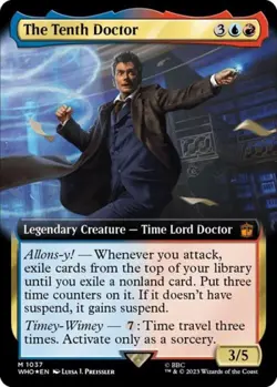 The Tenth Doctor (Extended Art) (Surge Foil) -Foil Light Play MTG - Image 1