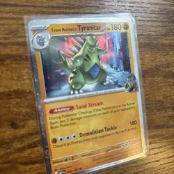 Pokemon Team Rockets Tyranitar Destined Rivals Card 096/182 COSMOS HOLO - Image 2