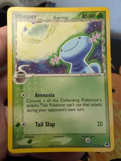 Wooper 71/101 Pokemon Card 2006 Dragon Frontiers LP - Image 1