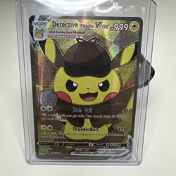 Detective Pikachu VCOS Shiny Card Custom Holo Card - Image 1