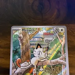 Meowth 106/094 IR Phantasmal Flames - Holo Rare Pokemon Card - Near Mint - TCG - Image 3