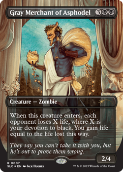 MTG Gray Merchant of Asphodel - Foil, NM-Mint, English Secret Lair Countdown Kit - Image 1