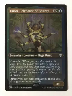 *foil IMOTI CELEBRANT OF BOUNTY etched Commander Legends MTG Magic the Gathering - Image 1