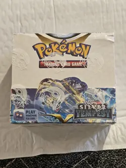 NEW SEALED Pokemon TCG Sword & Shield Silver Tempest Booster Box 36 Packs - Image 1