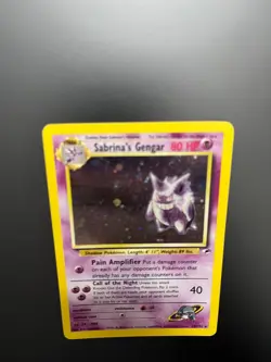 Pokemon TC Sabrina's Gengar Gym Heroes 14/132 Unlimited HOLO Rare NM/LP Vintage - Image 2