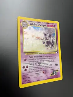Pokemon TC Sabrina's Gengar Gym Heroes 14/132 Unlimited HOLO Rare NM/LP Vintage - Image 3