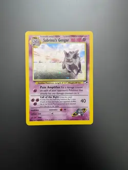 Pokemon TC Sabrina's Gengar Gym Heroes 14/132 Unlimited HOLO Rare NM/LP Vintage - Image 4