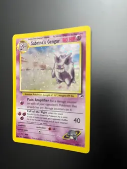 Pokemon TC Sabrina's Gengar Gym Heroes 14/132 Unlimited HOLO Rare NM/LP Vintage - Image 5