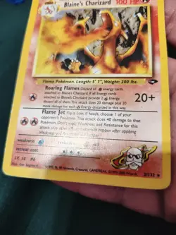 Pokemon TCG Blaine's Charizard 2/132 Gym Challenge Holo Rare - Image 2