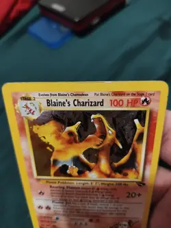 Pokemon TCG Blaine's Charizard 2/132 Gym Challenge Holo Rare - Image 3