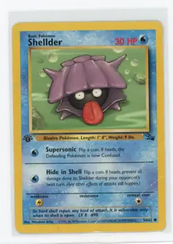 Pokemon 1st Edition Fossil #54/62 Shellder - Image 1