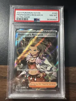 Professor's Research 240/198 Sv01: S&V Base Set Holo Pokemon TCG - PSA 8 NM-MT - Image 1
