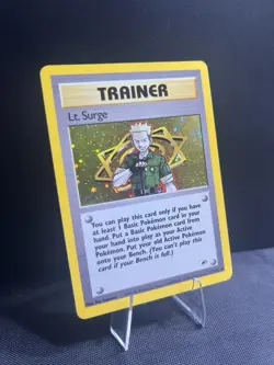 Pokemon Lt. Surge TCG 017/132 Gym Heroes Trainer Holo Rare - Image 1
