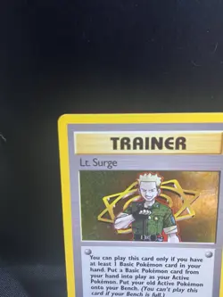 Pokemon Lt. Surge TCG 017/132 Gym Heroes Trainer Holo Rare - Image 2