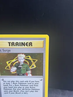 Pokemon Lt. Surge TCG 017/132 Gym Heroes Trainer Holo Rare - Image 4