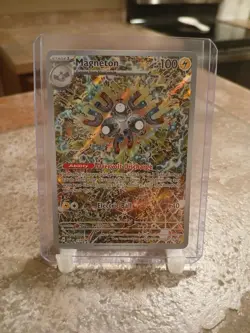 Pokemon TCG Magneton Black Star Promo Illustration Rare Surging Sparks SVP 159 - Image 1