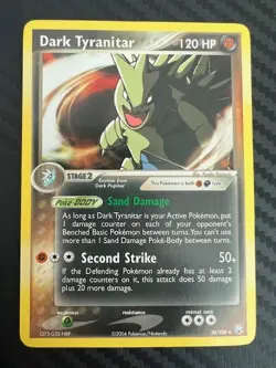 Pokemon TCG Dark Tyranitar 20/109 Team Rocket Returns Regular Non-Holo DMG - Image 1