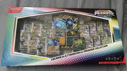 Pokemon Prismatic Evolutions Lucario And Tyranitar Ex Premium Collection - Image 1