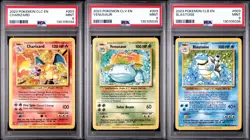 Pokemon TCG Classic Big 3 (Charizard, Venusaur, Blastoise) Sequential PSA 9 Set - Image 1