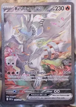 2025 Pokemon Reshiram ex 166/086 White Flare SIR - Pack Fresh NM Fast Shipping - Image 1
