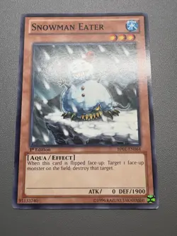 Yu-Gi-Oh! Snowman Eater Common 1st Edition BP01-EN064 MP - Image 1